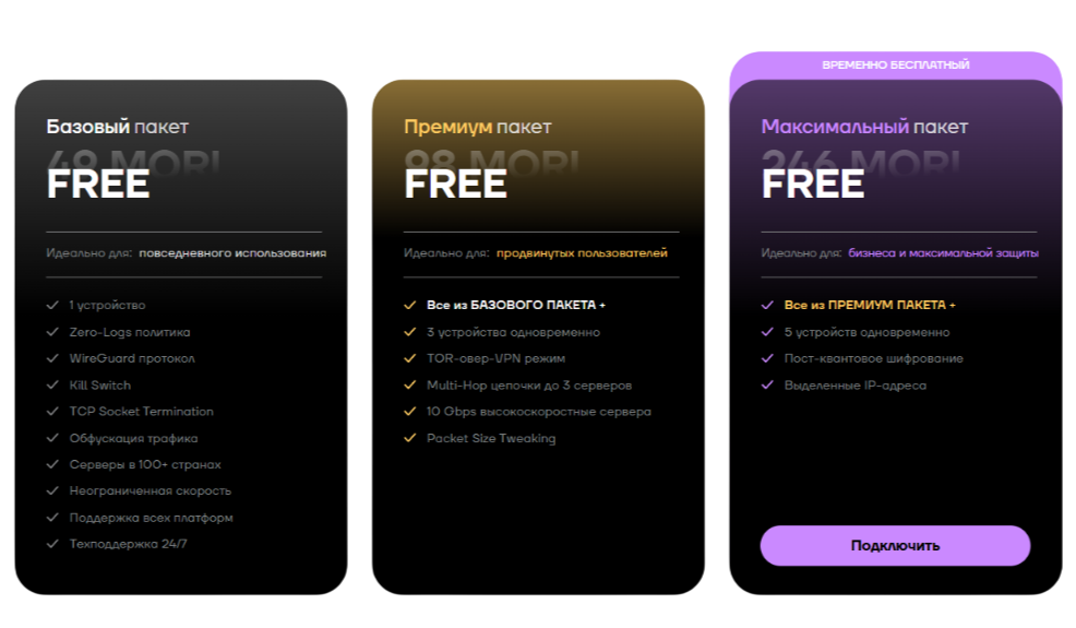 Цены за тарифы